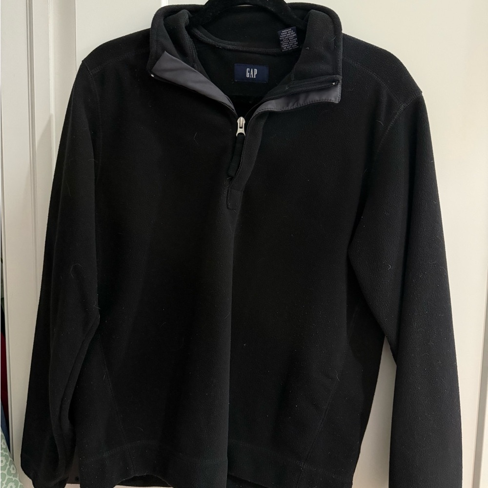 gap fleece quarter zip